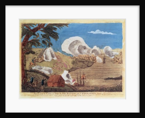 An exact view of the late Battle at Charlestown on 17th June 1775 by Bernard Romans