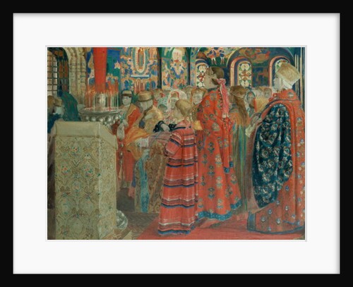 Seventeenth Century Russian Women at Church, 1899 by Andrei Petrovich Ryabushkin