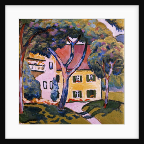 Staudacher's House at the Tegernsee, 1910 by August Macke