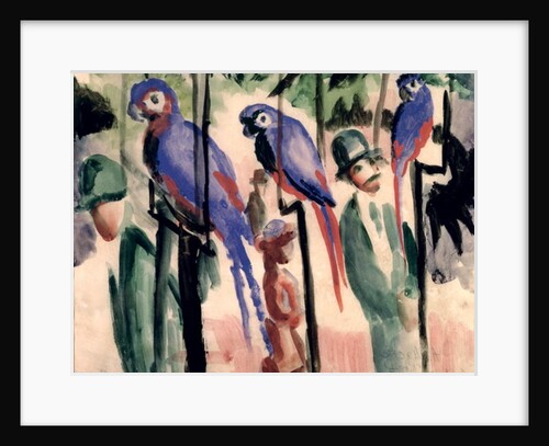 Blue Parrots by August Macke