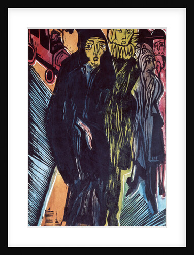 Street Scene 1922 by Ernst Ludwig Kirchner