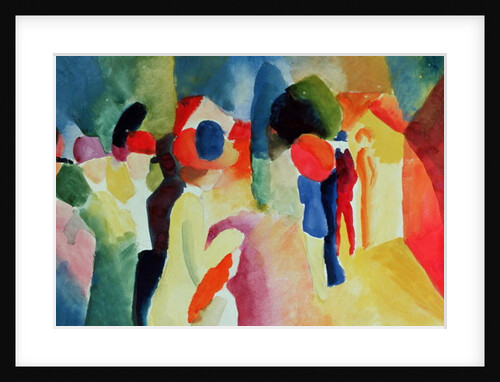 Woman with a Yellow Jacket, 1913 by August Macke