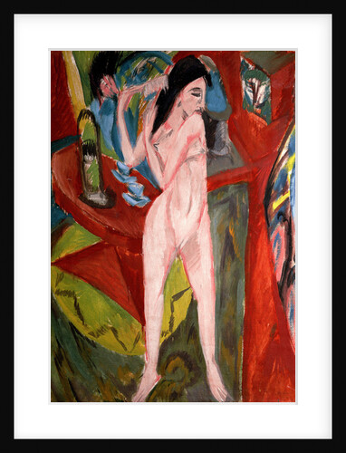 Nude Woman Combing Her Hair, 1913 by Ernst Ludwig Kirchner