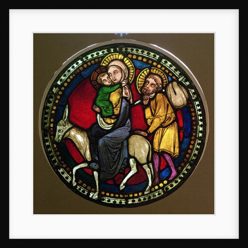 Window Depicting the Flight into Egypt, Late 13th Century by German School