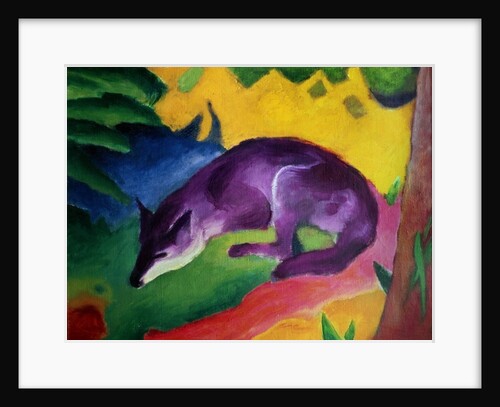 Blue Fox, 1911 by Franz Marc
