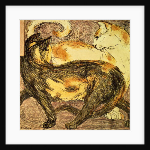 Two Cats by Franz Marc