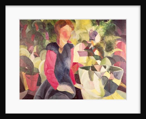 Girl with a fish bowl, 1914 by August Macke