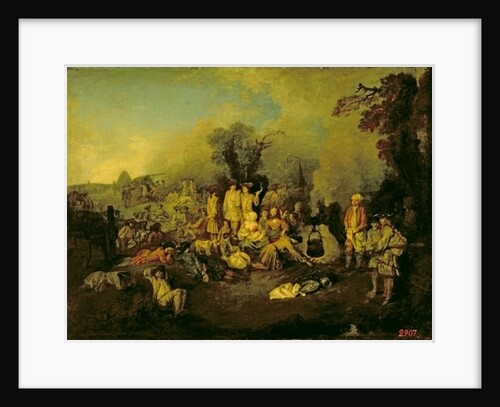 Gypsy Encampment by Jean Antoine Watteau