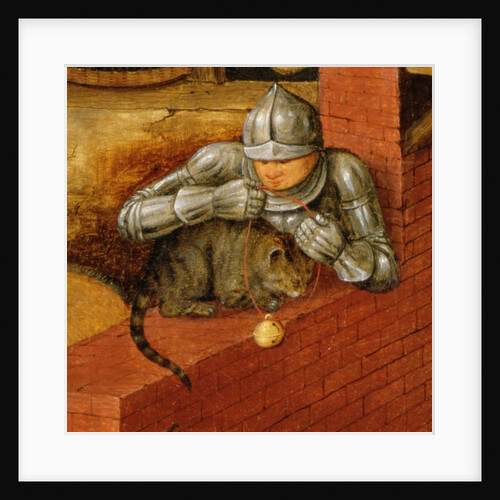 Knight putting a bell on a cat by Pieter the Younger Brueghel