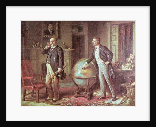 President Theodore Roosevelt of the United States of America and the German Kaiser Wilhelm II, in the dispute over the German Blockade of Venezuela, 1902 by Jean Leon Gerome Ferris