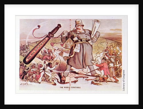 The World Constable, Theodore Roosevelt Astride Two Continents by Anonymous