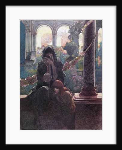 The rich making merry in their beautiful houses while the beggars were sitting at the gates, 1913 by Charles Robinson