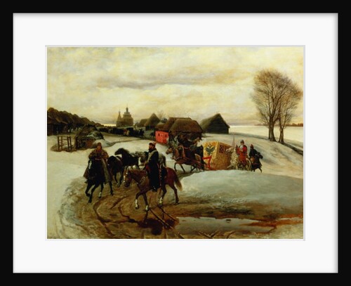 The Spring Pilgrimage of the Tsarina, under Tsar Aleksy Mihailovich, 1868 by Vyacheslav Grigorievich Shvarts