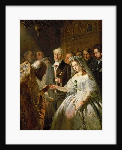 The Unequal Marriage, 1862 by Vasili Vladimirovits Pukirev