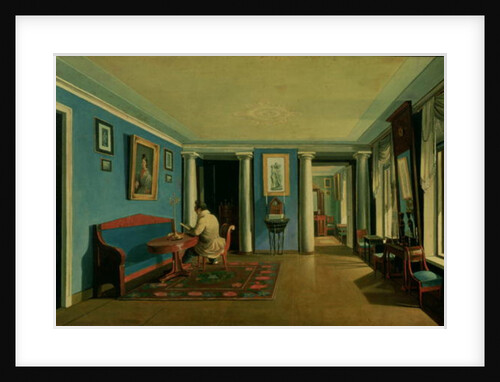 Indoors. Drawing Room with Columned Entresol by Kapiton Alekseevich Zelentsov