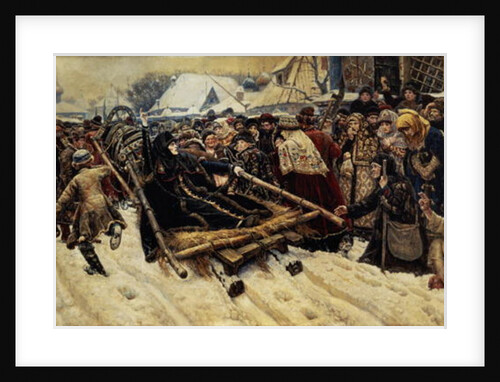 The Execution of Boyarina Pajaritar Morozova 1887 by Vasilij Ivanovic Surikov