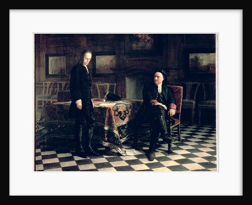 Peter the Great interrogates Tsarevich Alexei Petrovich at Peterhof, 1871 by Nikolai Nikolaevich (1831-94) Ge