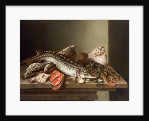 Still Life of Fish on a Table by Isaac van Duynen