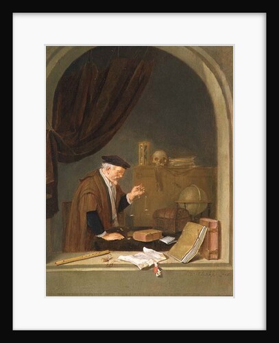 An Old Man Weighing Gold, 1667 by Quiringh Gerritsz. van Brekelenkam