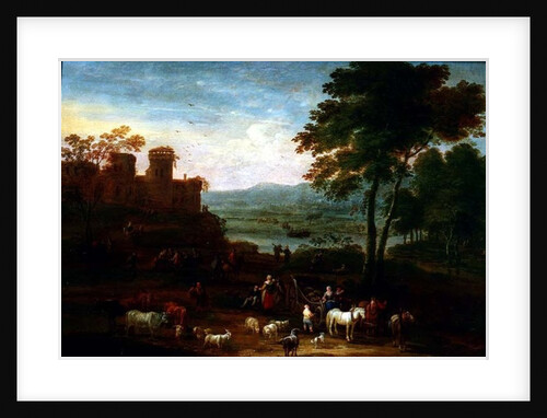 Landscape with Travellers in the Foreground by Mathys Schoevaerdts
