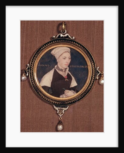 Miniature portrait of Jane Small, formerly known as Mrs. Robert Pemberton, c.1540 by Hans Holbein the Younger