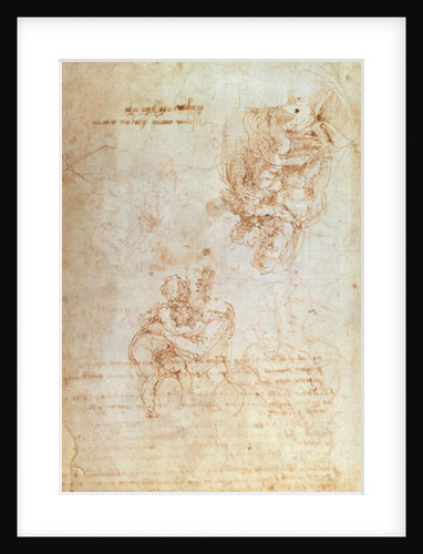 Studies of Madonna and Child by Michelangelo Buonarroti