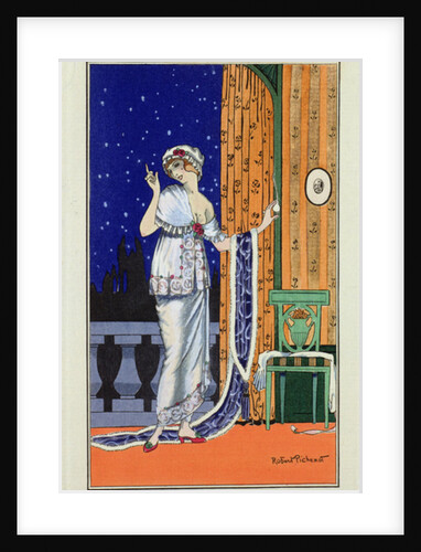 Evening wear from `Costume Parisien' by Robert Pichenot, 1913 by Robert Pichenot