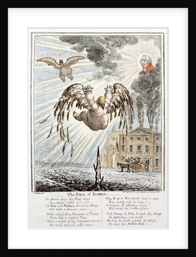 Fall of Icarus, 1807 by James Gillray