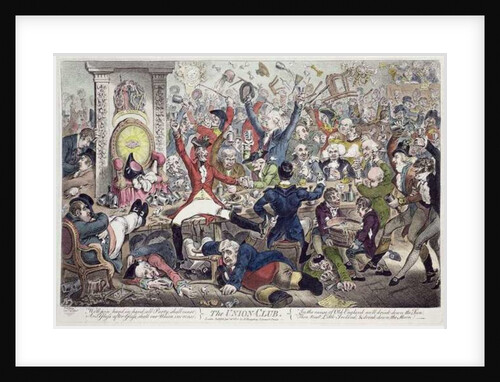 The Union Club, 1801 by James Gillray
