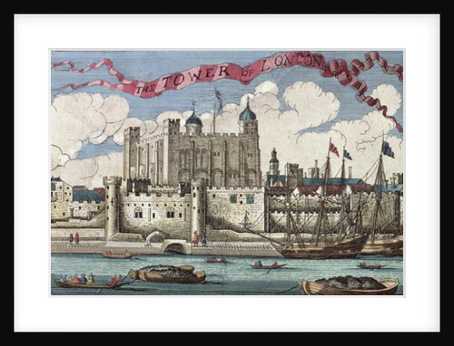 Tower of London Seen from the River Thames by English School