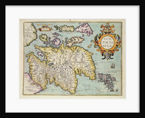 Map of Scotland, Miliaria Scotia by Anonymous