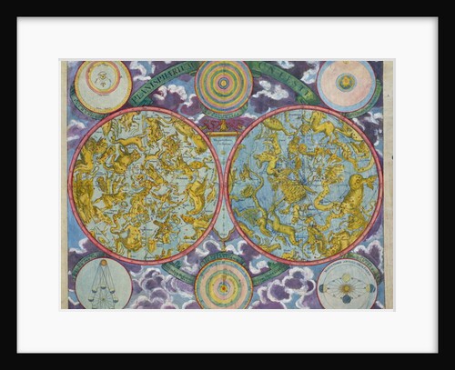 Celestial Map of the Planets by Georg Christoph II Eimmart