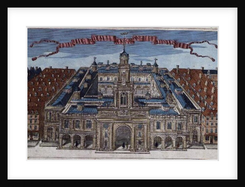 Royal Exchange from 'A Book of the Prospects of the Remarkable Places in and about the City of London' c.1700 by Robert Morden