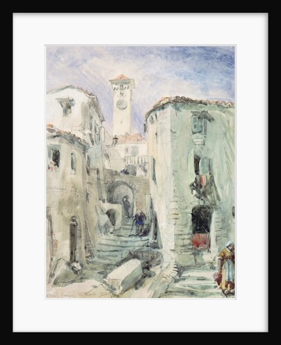 The Old Tower at Cannes, 1870 by William 'Crimea' Simpson