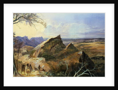 Aborigines in an Australian Landscape by George Rowe