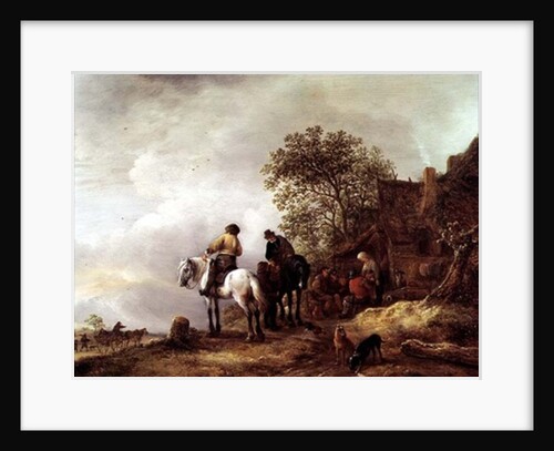Landscape with Riders by Adriaen Jansz. van Ostade