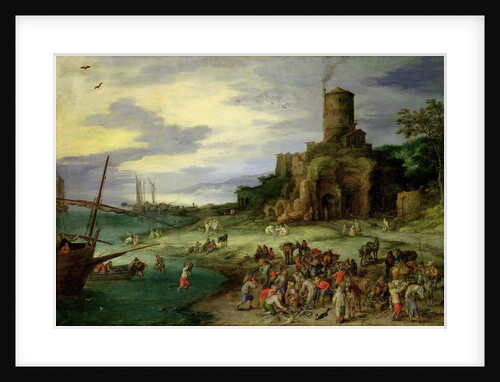 Fishermen on the Shore by Jan the Elder Brueghel