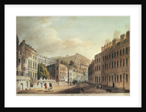 Axford and Paragon Buildings from 'Bath, Illustrated by a Series of Views' by John Claude Nattes
