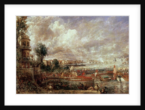 The Opening of Waterloo Bridge, Whitehall Stairs, 18th June 1817 by John Constable