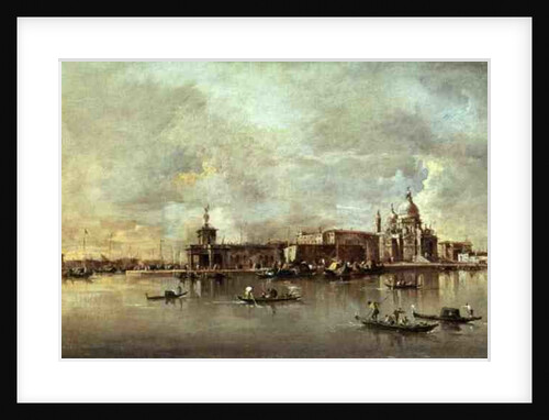 Santa Maria della Salute seen from the mouth of the Grand Canal, Venice by Francesco Guardi