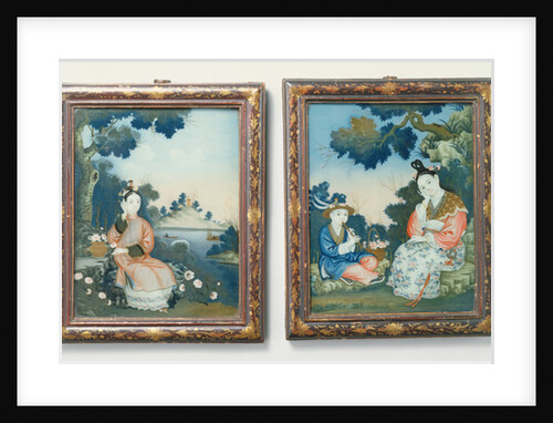 Courtly ladies by Qing Dynasty Chinese School