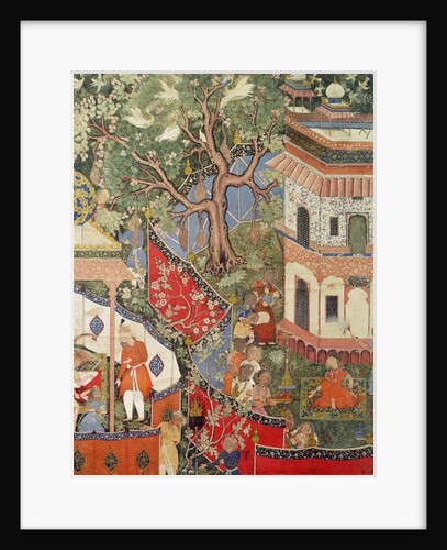 Rustam discovers the girl who has betrayed his love to Mihr Afruz by Anonymous