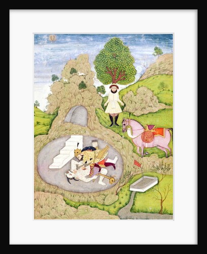 Rustam killing the White Demon by Indian School