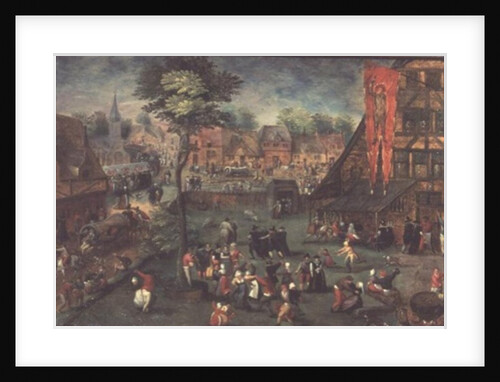Village Kermesse by Hans Bol