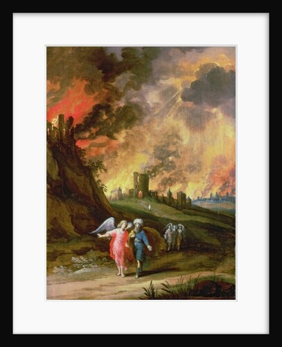 Lot and His Daughters Leaving Sodom by Louis de Caullery
