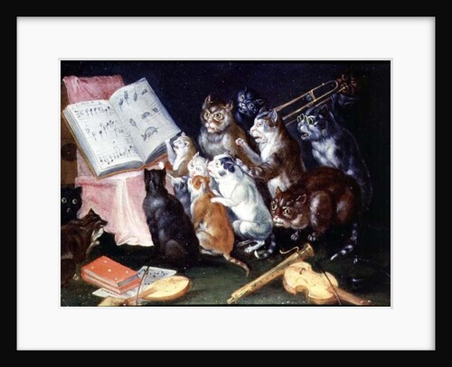 A Musical Gathering of Cats by Ferdinand van Kessel