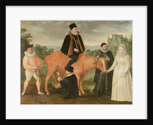 Portrait of Philip II, the Duke of Alencon, the Duke of Alba, William of Orange and Queen Elizabeth I by Philip Moro