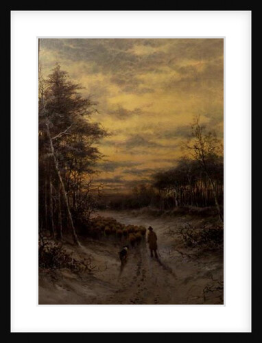 Sheep in the Snow by Daniel Sherrin