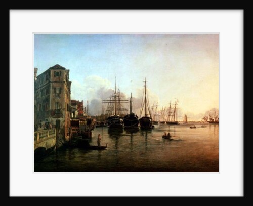 View of The Strada Nuova, Venice, 19th century by Rudolph von Alt