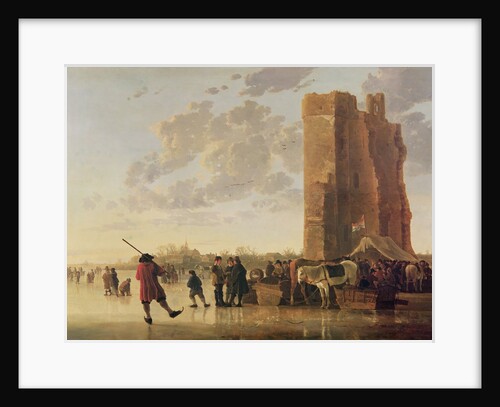 View of the Maas in Winter by Aelbert Cuyp